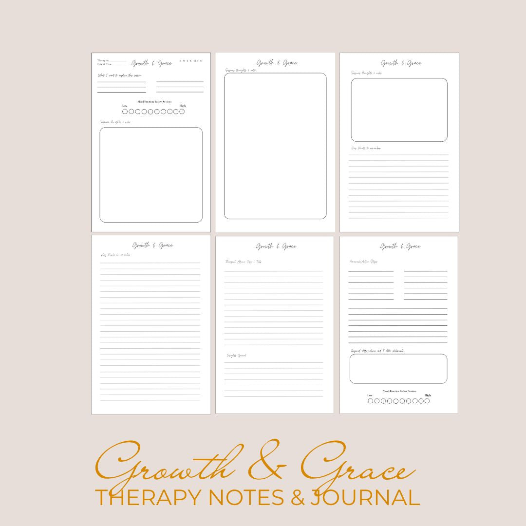 Growth & Grace Therapy Journal - Pooka Pure and Simple