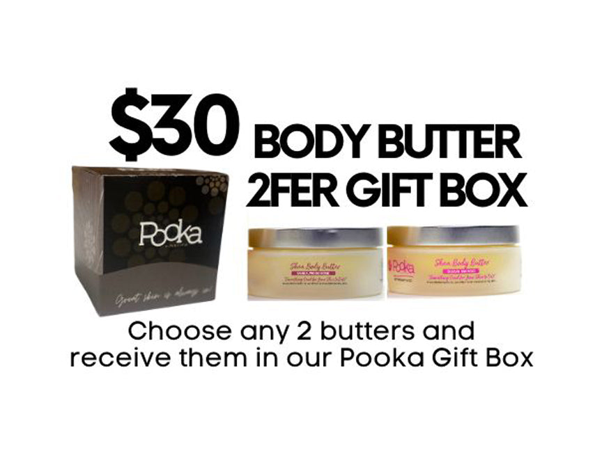 2FER BODY BUTTER GIFT BOX - Pooka Pure and Simple