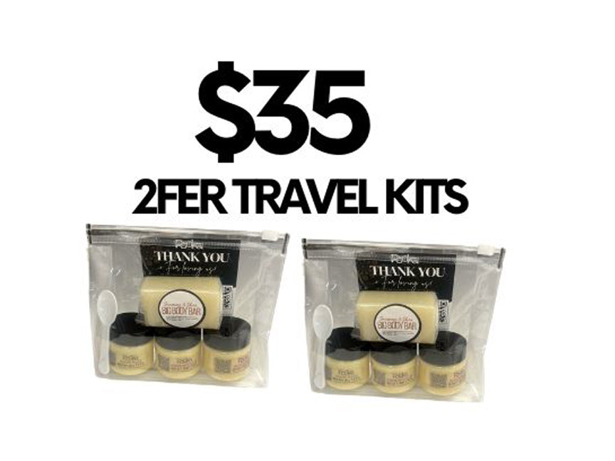 2FER  TRAVEL KITS - Pooka Pure and Simple