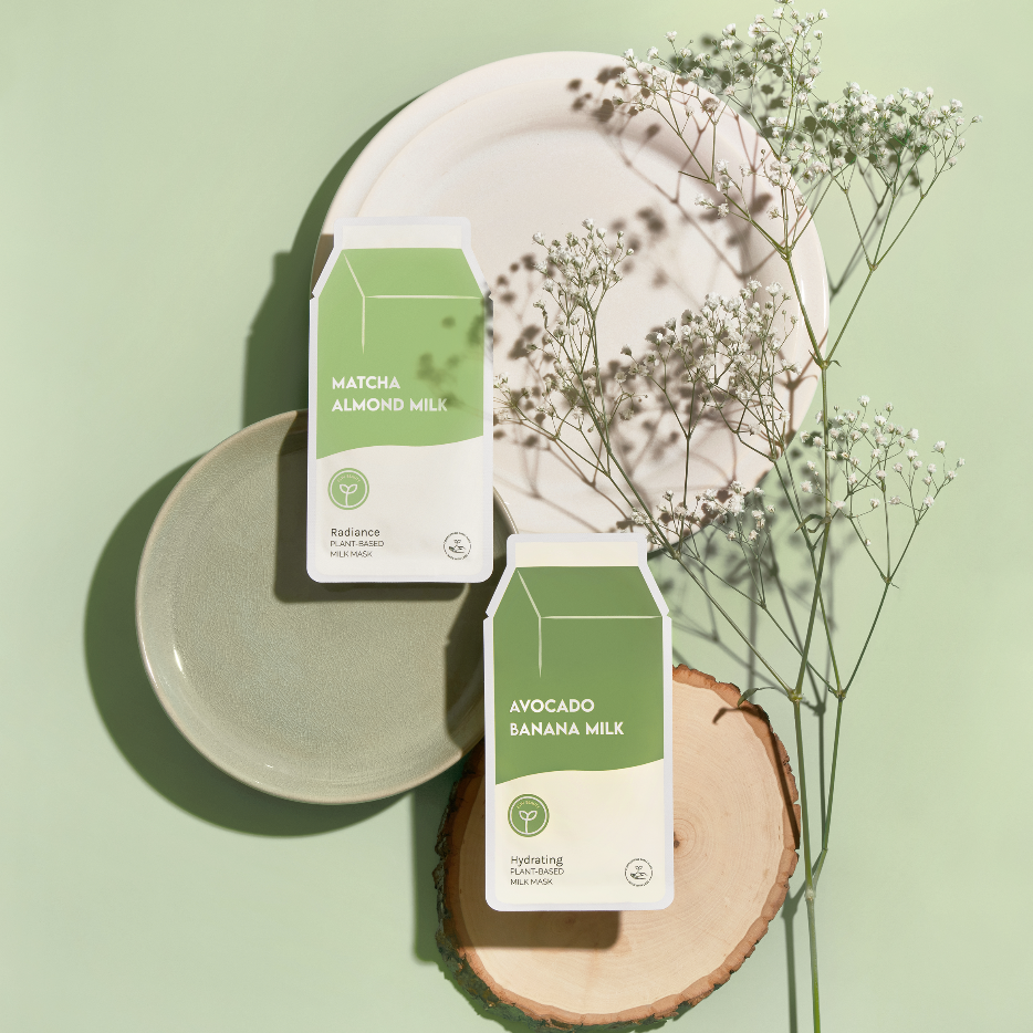 Avocado Banana Milk Hydrating Plant-Based Milk Sheet Mask - Pooka Pure and Simple