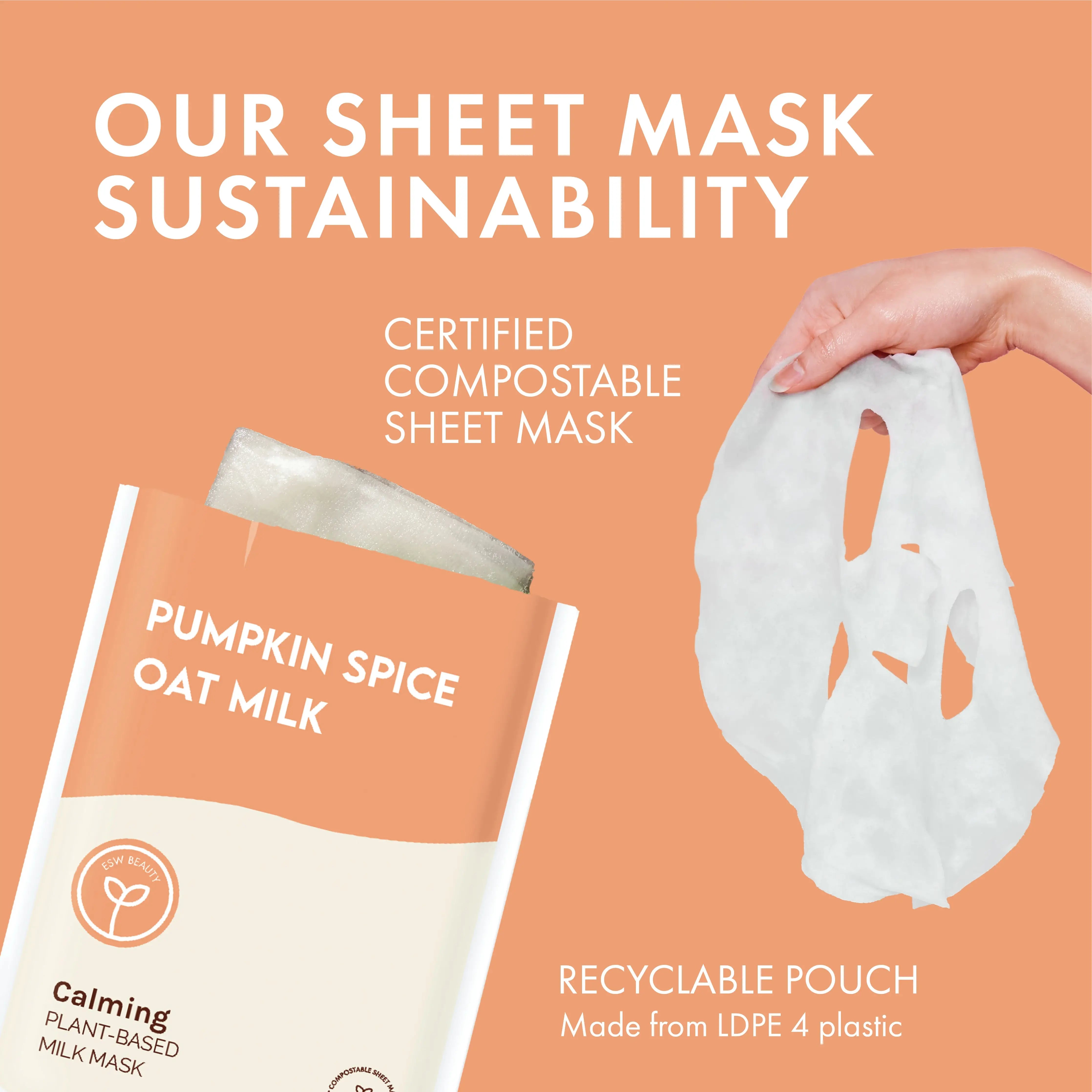 Pumpkin Spice Oat Milk Calming Plant-Based Milk Mask - Pooka Pure and Simple