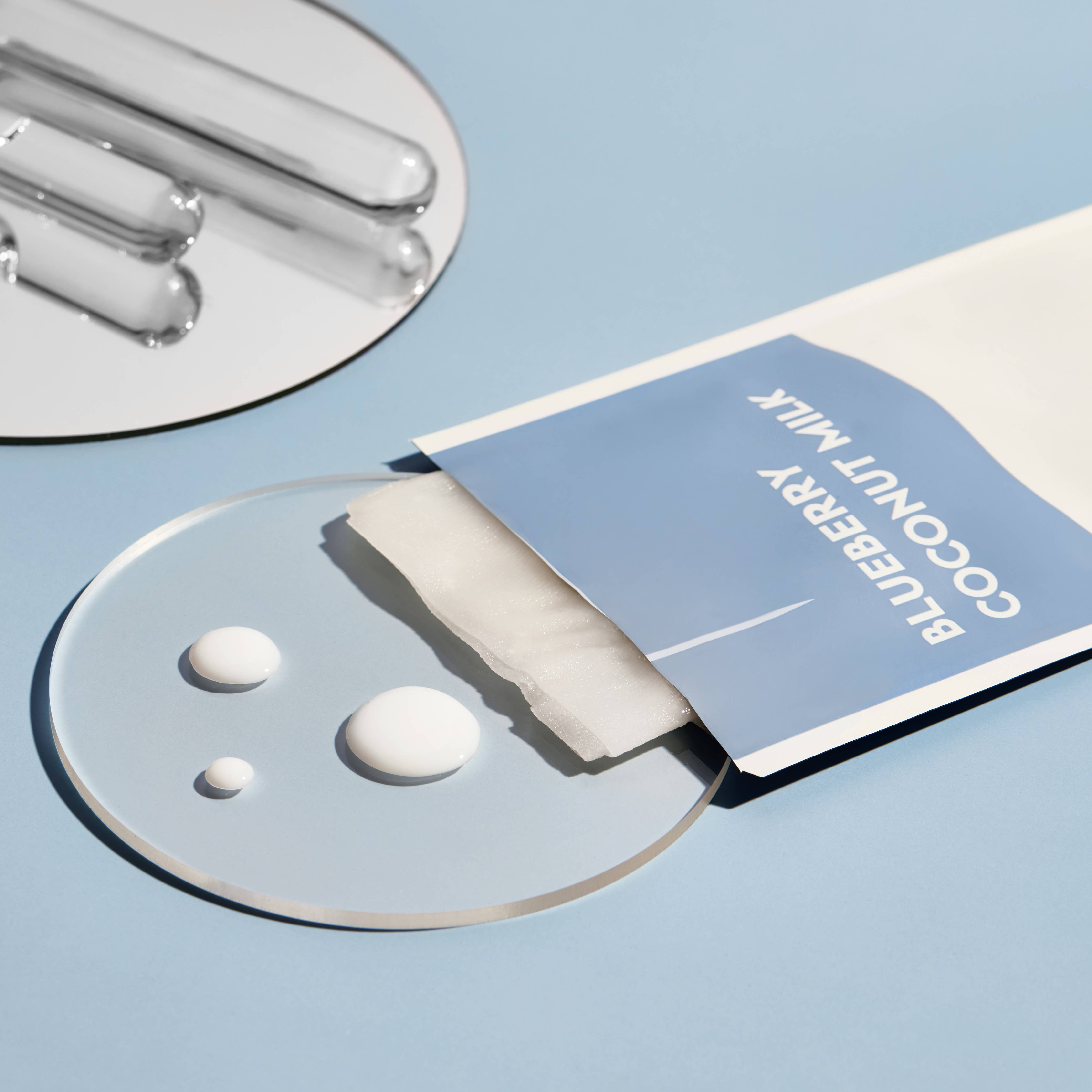 Blueberry Coconut Milk Firming Plant-Based Milk Sheet Mask - Pooka Pure and Simple