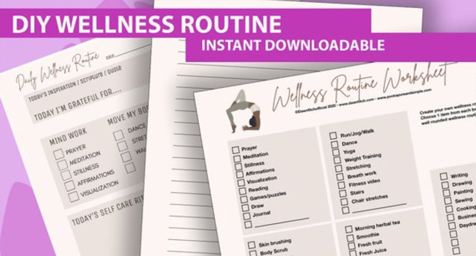 Create Monthly Wellness Routine Create a Wellness Routine - Downloadable – Pooka Pure and Simple